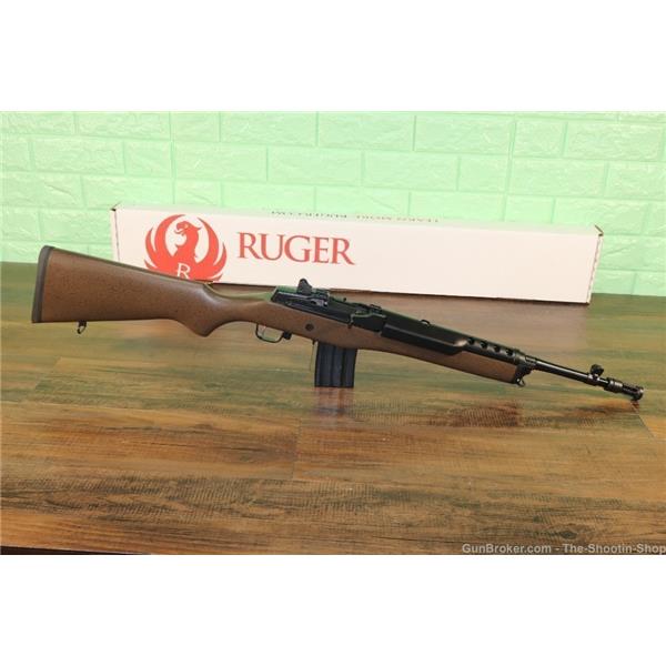 5.56mm NATO Mini-14 Tactical RUGER MINI14 TACTICAL 5.56MM Rifle Threaded 16" Brown Stock 05889 736676058891 16 inch " barrel