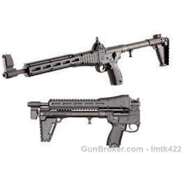 SUB2000 KelTec Kel-Tec SUB-2000 G2 9mm Luger Semi Auto Rifle 16.25" Barrel 17 Rounds Glock 640832004182