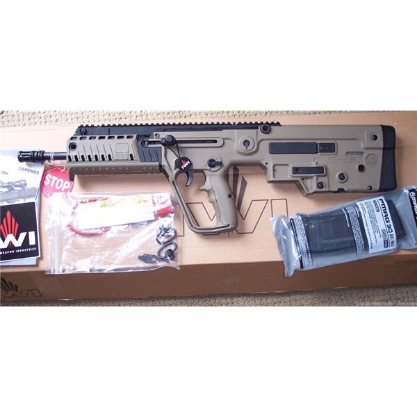 5.56mm Nato (.223 Rem.) IWI - Israel Weapon Industries Tavor X95 FDE 5.56 NATO, 16.5" 16 inch " barrel XFD16