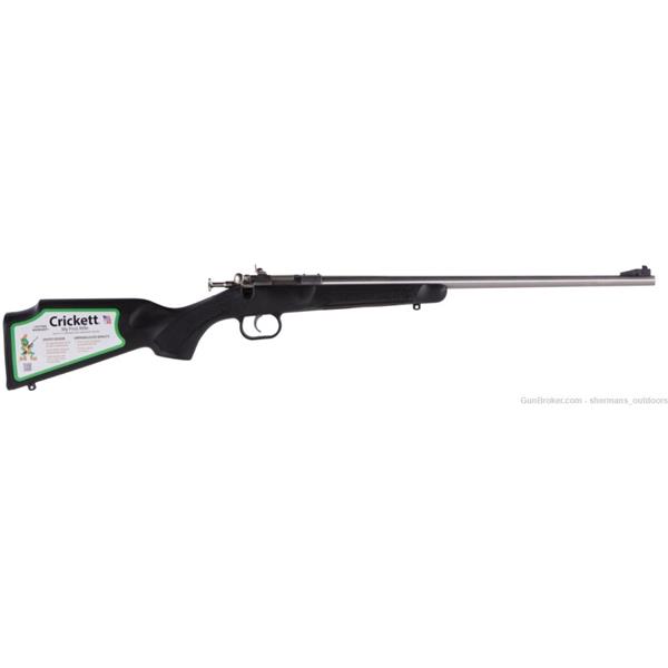 .22 WMR Davey Crickett KSA2295 22 Mag 1 16.13" SS Blued Black Right Hand 16 inch " barrel
