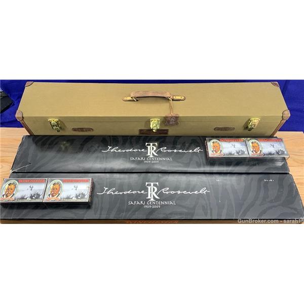 Other Model WINCHESTER ROOSEVELT 1895 PAIR HIGH GRADE ORIG CASE BOOK BOXES & AMMO