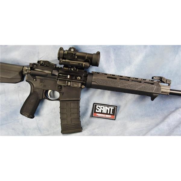 5.56mm Nato (.223 Rem.) Springfield Armory Saint 5.56 AR-15 Semi auto AR15 w/ Romeo 7 Red Dot LNIB NR 706397926410 ST916556BM 16 inch " barrel