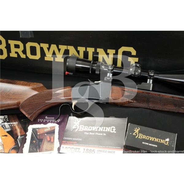 .223 Rem. Browning USA 1885 Low Wall Remington 24" Falling Block Rifle, MFD 1995