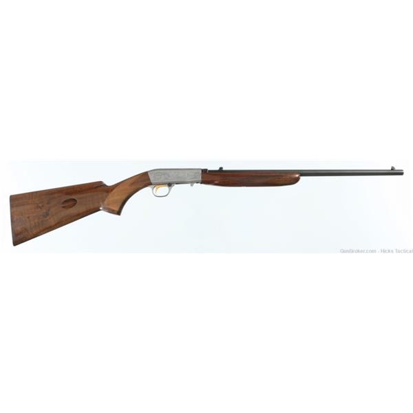 .22 LR SA 22 BROWNING SA-22 GRADE II 22LR RIFLE (ANGELO BEE ENGRAVED WITH LUGGAGE CA 19 inch " barrel