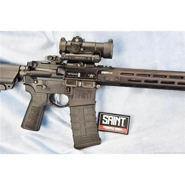 5.56mm NATO (.223 Rem.) Springfield Armory SAINT Victor B5 Hardware 5.56 AR-15 MLok Romeo 7 Optic LNIB NR 706397935511 STV916556B-B5 16 inch " barrel