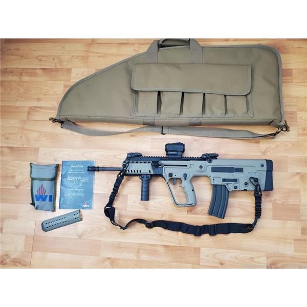 5.56mm NATO (.223 Rem.) Tavor X95 IWI - Israel Weapon Industries in fde LIKE NEW with vortex red dot