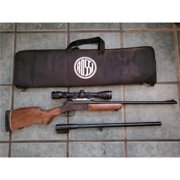 .223 Rem. Rossi Matched Pair Rem and 20ga single shot package with scope!