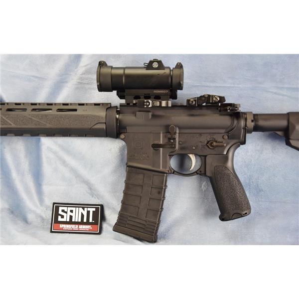 5.56mm NATO (.223 Rem.) Springfield Armory SAINT 5.56 with Red Dot Romeo 7 Optic package 16"barrel MLOK NR 706397926410 ST916556BM 16 inch " barrel