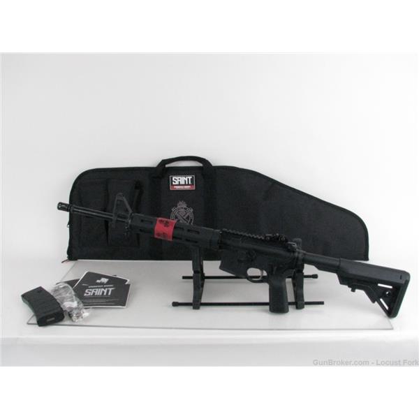 5.56mm NATO (.223 Rem.) Springfield Armory Saint AR-15 M4 Semi Auto Carbine 5.56 Nato 223 Like NEW in Case Simmons 1425-9 #10