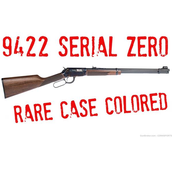 .22 LR Winchester 9422 20" Long Rifle SERIAL ZERO Rare Case Colored 1TEX000 WIN524040103 20 inch " barrel