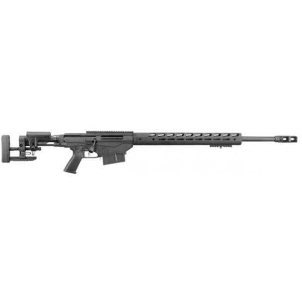 Precision Rifle Ruger, Precision, Bolt Action, 300 Win, 26" Barrel, 5+1 Round, Folding, Adjustable, Oversized Handle, MSR, Black Finish 736676180813