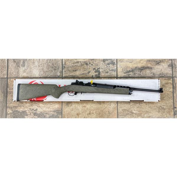 5.56mm NATO (.223 Rem.) Ruger / Sturm, & Co. NEW Mini-14 Ranch Hogue Ghillie Green Stock 5.56/.223 5877 736676058778 18 inch " barrel