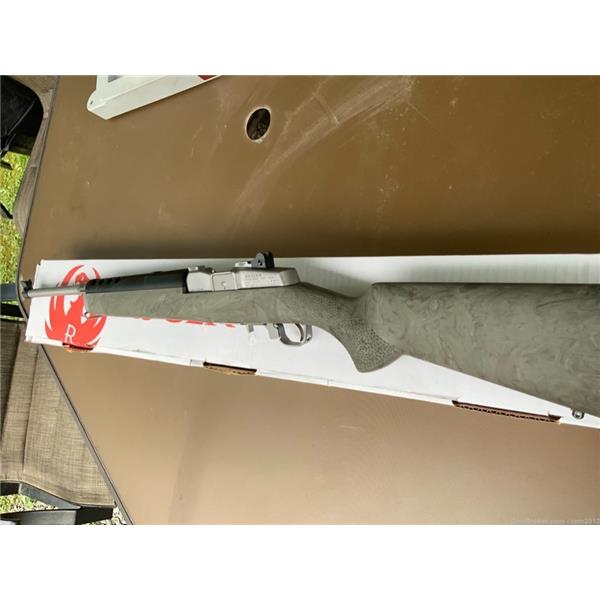 Mini-14 Ranch Ruger / Sturm, & Co. RUGER Mini 14 Rifle Stainless Steel Hogue Stock LNIB 18 inch " barrel