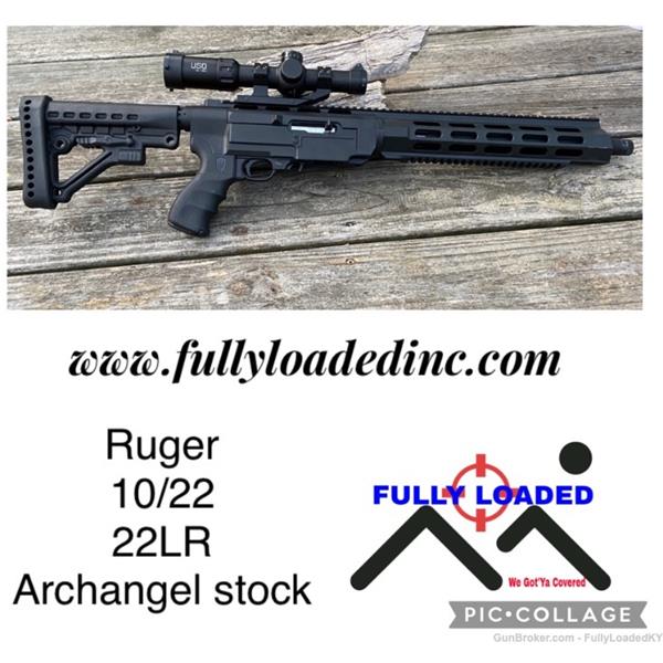 .22 LR Ruger / Sturm, & Co. 10/22 Archangel stock US Optics TS-8x 1-8x24mm 22LR Actual Gun Nice 16 inch " barrel