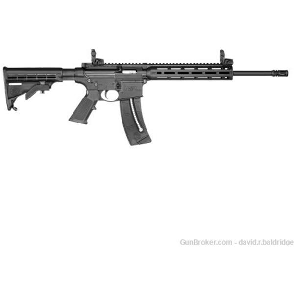 .22 LR 15-22 Sport Smith & Wesson / S&W MP1522 22 25 round capacity, flip up sights 022188868203 10208 16 inch " barrel