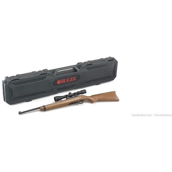 .22 LR Ruger / Sturm, & Co. 10/22 .22lr WITH SCOPE! Wood Stock 736676311590 18 inch " barrel