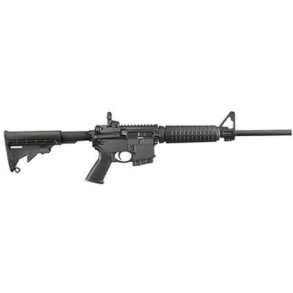 223 REM 8502 Ruger, AR-556, Semi-Automatic Rifle, 5.56NATO/223Rem, 16.1" Barrel, Anodized Finish, Fixed Stock, Adjustable Flip-Up Rear & Post Front Sight, 10Rd, 1 Magazine 736676085026
