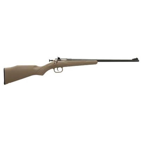 22 LR Keystone Sporting Arms Crickett, Gen 2, Youth, Bolt Action, Single Shot Rifle, 22LR, 16.125" Barrel, Blue Finish, Tan Synthetic Stock, Adjustable Sights, Includes Studs, Eye and Ear Protection, Scope Mount, EZ Loader 2235 611613022350