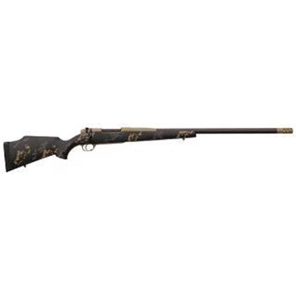 Weatherby, Mark V Carbonmark, Bolt Action, 300 WBY, 26" Barrel, 3+1 Round, Monte Carlo Composite W/ Tan & Gray Accents 747115441914