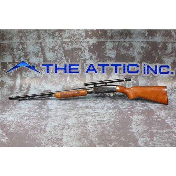 .22 LR REMINGTON 572 FIELDMASTER 22LR PUMP ACTION WITH SCOPE