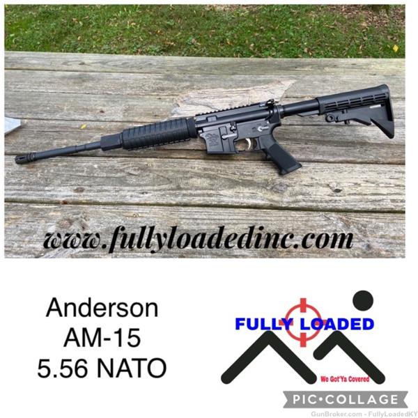 5.56mm NATO (.223 Rem.) Anderson Manufacturing AM-15 AR15 AR-15 5.56 30+1 16" Barrel B2K850AA00 actual gun 712038922260 16 inch " barrel