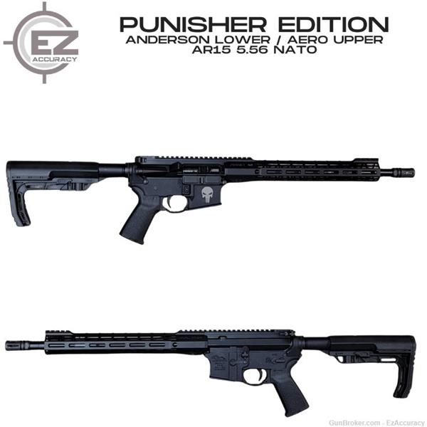 5.56mm NATO (.223 Rem.) AM-15 Anderson Manufacturing Anderson, Am15, Aero Upper, Geissele G2S trigger, Like New, $0.01 start 16 inch " barrel