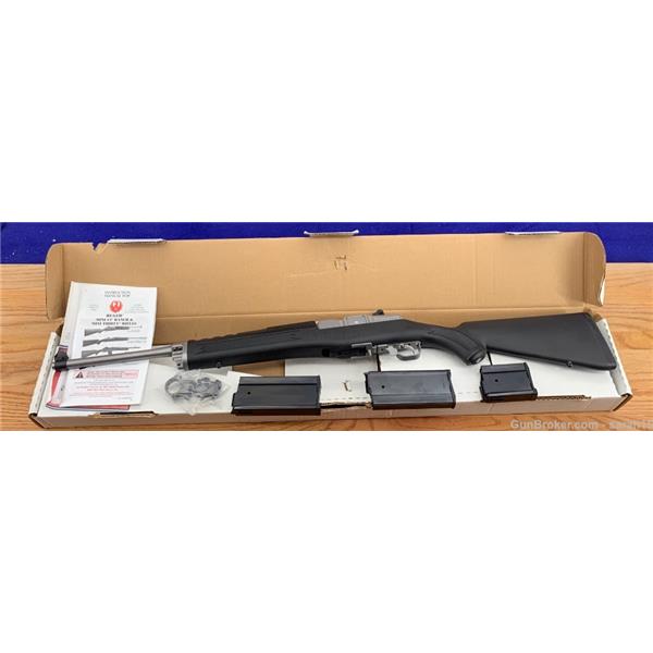 Other Model RUGER RANCH MINI 14 ORIGINAL BOX PAPERS & SCOPE MOUNTS 6.8 REM SPC 3 MAGS 05814