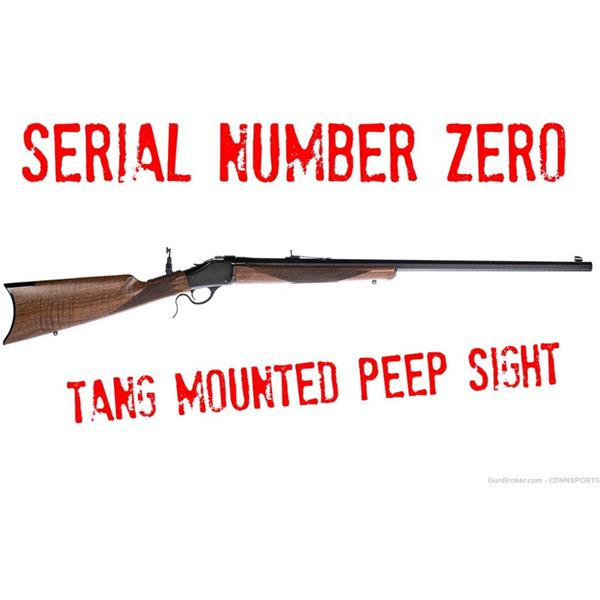 .38-55 Win. Winchester 1885 High Wall 28" 38-55 Win SERIAL #0 Tang Mounted Peep Sight WIN534098117LM 28 inch " barrel