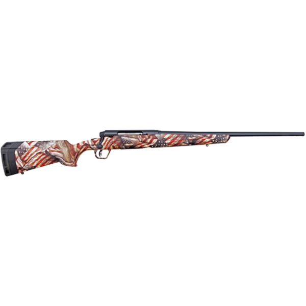 Savage 57505 Axis II Bolt 243 Winchester 22" Barrel, 4+1 Round, American Flag Synthetic Stock 011356575050