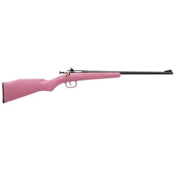 22 LR Keystone Sporting Arms Crickett, Gen 2, Youth, Bolt Action, Single Shot Rifle, 22LR, 16.125" Barrel, Blue Finish, Pink Synthetic Stock, Adjustable Sights, Includes Studs, Eye and Ear Protection, Scope Mount, EZ Loader 2220 611613022206