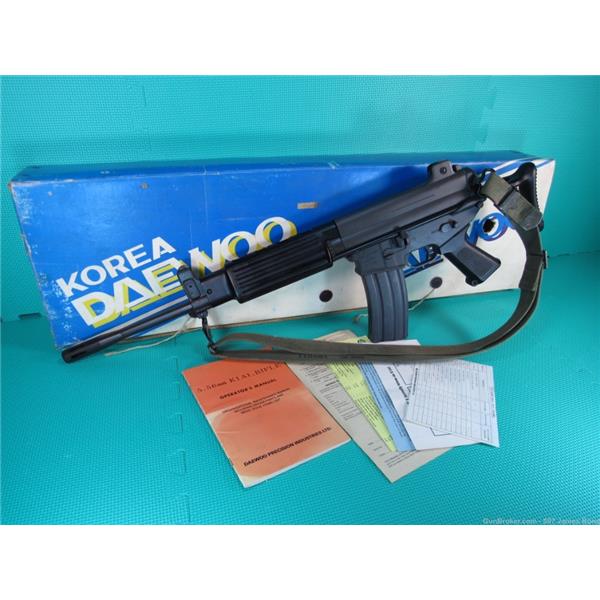 Other Model 5.56mm NATO (.223 Rem.) Super Rare Daewoo K1A1 in Original Box, Sling, Paperwork Excellent!