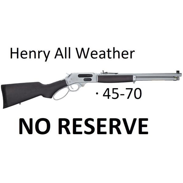 .45-70 Govt. All-Weather Lever Henry Repeating Arms All Weather H010GAW 45-70 Gov 4+1 Action $25 SHIP NO RESERVE ho10Gaw 45/70 .4570 .