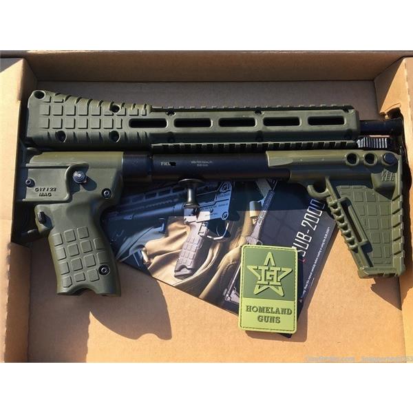 9mm Luger KelTec NEW OD Green Kel-Tec SUB2000 SUB-2000 G17 Glock 17 NO RESERVE NR