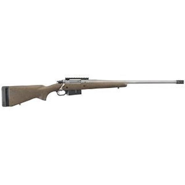 Ruger Hawkeye Long-Range Hunter Bolt Action Rifle 6.5 PRC 22" Barrel Speckled Black/Brown 736676471973