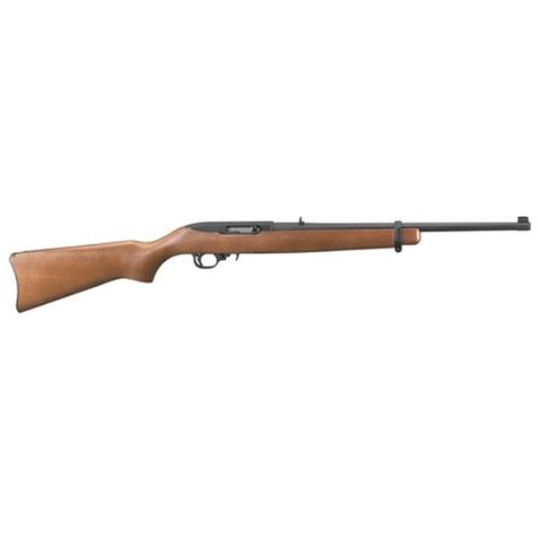 22 LR Ruger 10/22 Carbine Semi-Auto 22LR 18.5" 10+1 Hardwood Stock Black 736676011032