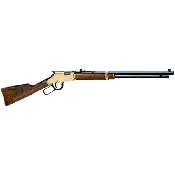 GOLDEN BOY LEVER ACTION H004 Henry Repeating Arms Goldenboy Standard Lever 22 LR 20" 16+1 American Walnut Stk Blue 619835006004