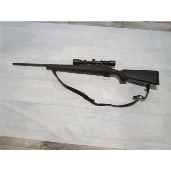 .30-06 Savage Axis synthetic stock with Bushnell 3x9 scope and sling caliber 30.06 22 inch " barrel