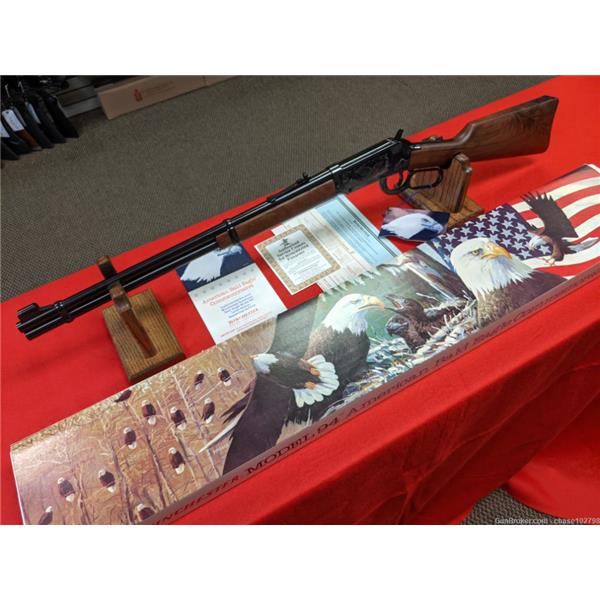 .375 Win. 94 Carbine NIB Winchester 375 WIN American Bald Eagle Commemorative Lever Action 20 inch " barrel