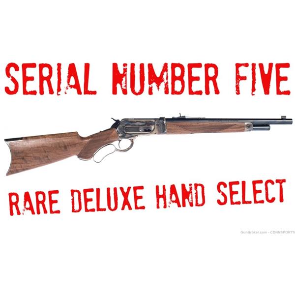 .45-70 Govt. 1866 Winchester 1886 Deluxe Trapper 16" SERIAL #5 CASE COLORED WIN534209142C 16 inch " barrel