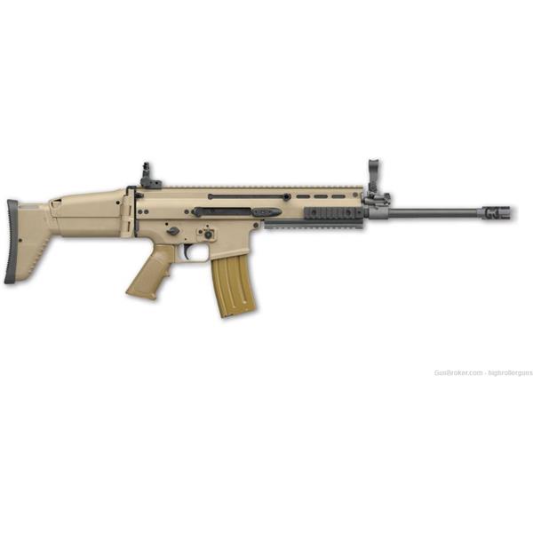 5.56mm NATO (.223 Rem.) FN America / Herstal NIB SCAR 16S Semi Automatic 5.56x45 Rifle, Flat Dark Earth - 98501-01 845737010508 16 inch " barrel