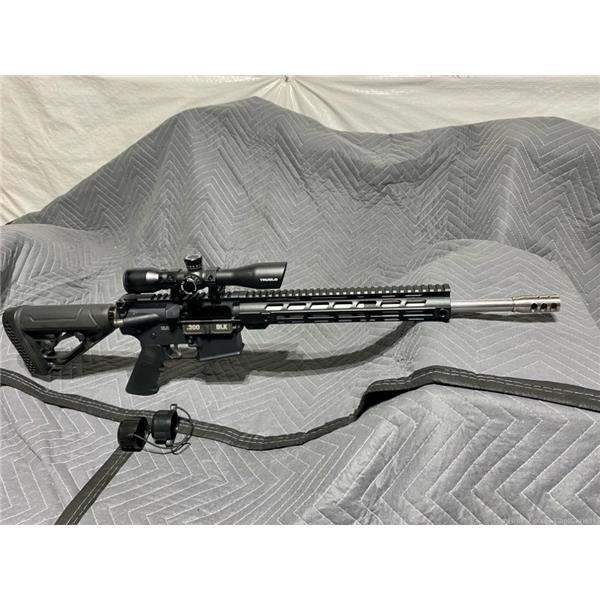.300 AAC Blackout (7.62x35mm) AM-15 Anderson Manufacturing 16" AR-15, 300 Blackout, Stainless Steel Barrel, compensator, TruGlo Scope 16 inch " barrel
