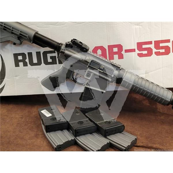 5.56mm NATO (.223 Rem.) Ruger / Sturm, & Co. AR-556 5.56 16" Semi-Auto Rifle, Bayonet Lug, Folding Sight, Anodized