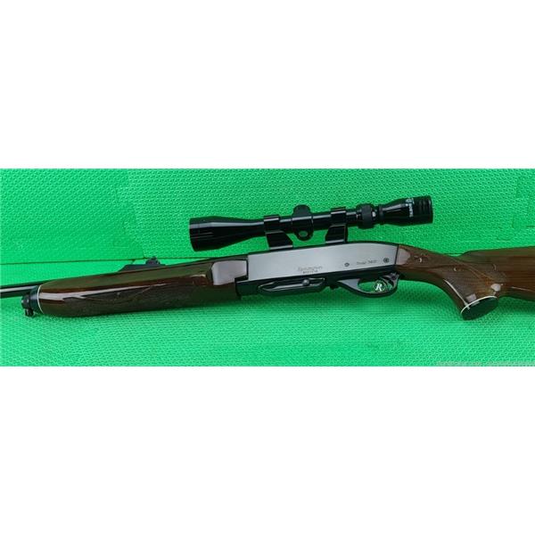 .243 Win. Remington 7400 in 243 Win Born 1988 High Gloss Checkered Walnut + Scope