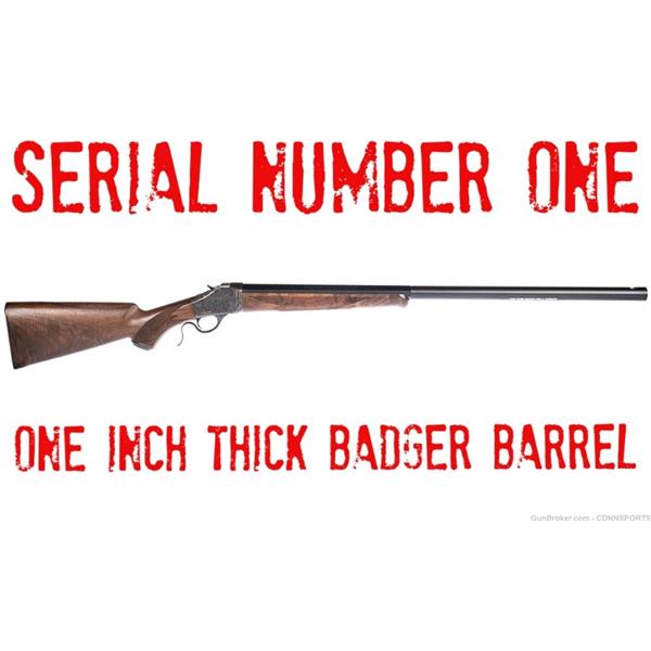 Winchester 1885 SERIAL# 1 High Wall 50-90 Sharps 30" Half-Round Badger Bbl WIN534147281C 30 inch " barrel