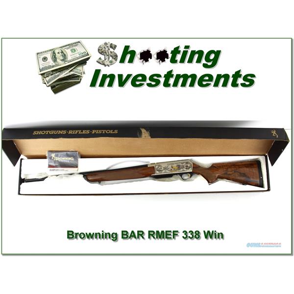 .338 Win Mag Browning BAR Safari High Grade RMEF 338 NIB!