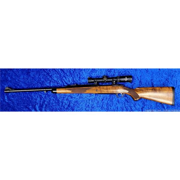 .375 H&H Mag. M77 Hawkeye African Ruger / Sturm, & Co. 375 Mag Wood Stock Burris 1-4x24 Scope Cracked