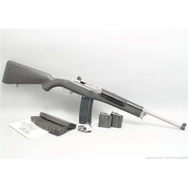 .223 Rem. Ruger / Sturm, & Co. Mini-14 Ranch Rifle Stainless Steel w/ Extra Mags! Excellent 736676058051 18 inch " barrel