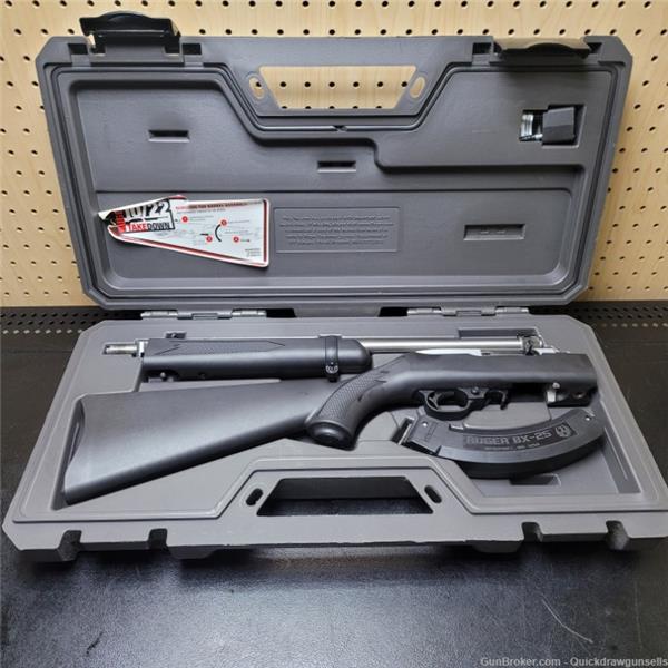 .22 LR 10/22 Takedown Ruger / Sturm, & Co. RUGER TAKE DOWN 22LR STAINLESS 10 22 TD SEMI RIFLE IN BOX