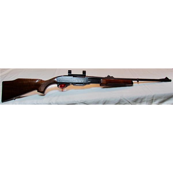 .243 Win. Near New Remington 7600 Win Engraved Receiver mfg. 1990 - Safe Queen 22 inch " barrel 24653