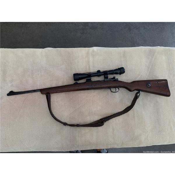 8x57 JRS (8mm Mauser) Gew98 Deutsche Munitions 98 Sport Mauser in 8 mm with Tasco 6x40 Scope 20 inch " barrel